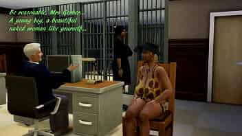 SIMS 4: A lawyer helps her client who was arrested for peeping video