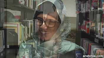 The cute and eccentric Mia Khalifa is in a library Playing With Herself video