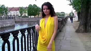 Cool collection of the best young babes undressing on public and chocking people around from CutiesFlashing.com video