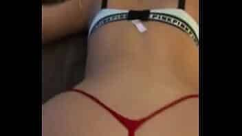 Insane red thong video